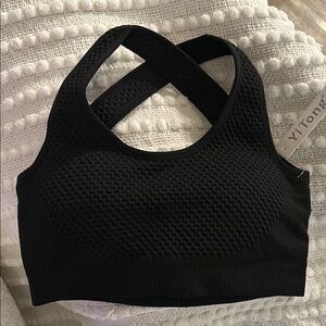 Black Women's Sports Bra